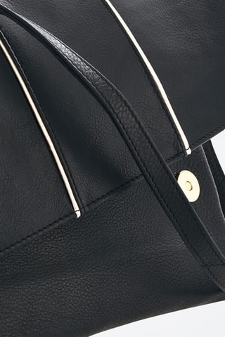 Pochette en cuir Kaji - Noir