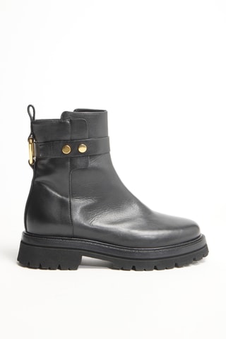 Bottines en cuir de chèvre - Noir