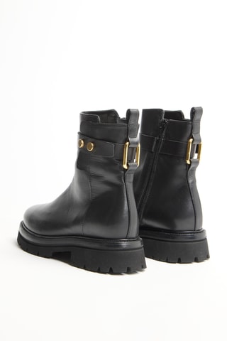Bottines en cuir de chèvre - Noir