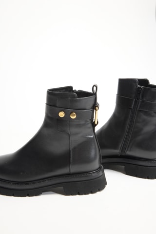 Bottines en cuir de chèvre - Noir