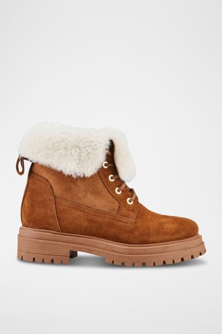 Bottines en nubuck Tehana - Marron