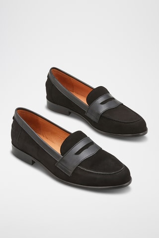 Mocassins en cuir Valala - Noir