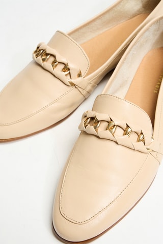 Mocassins en cuir Vanet - Nude