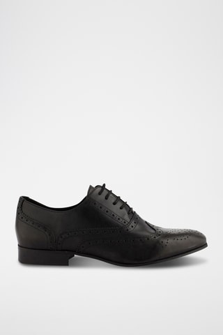 Derbys en cuir Vanille - Noir