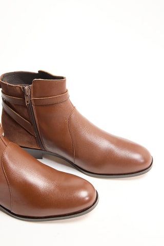 Bottines en cuir Varenne - Marron