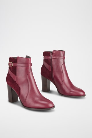Bottines en cuir Vemille - Bordeaux