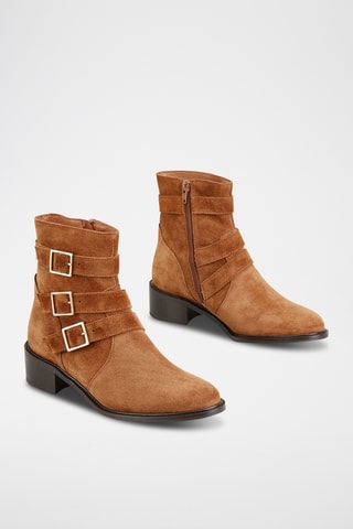 Bottines en cuir Vilna - Marron
