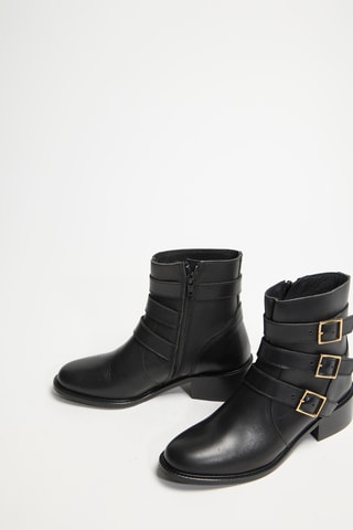 Bottines en cuir Vilna - Noir