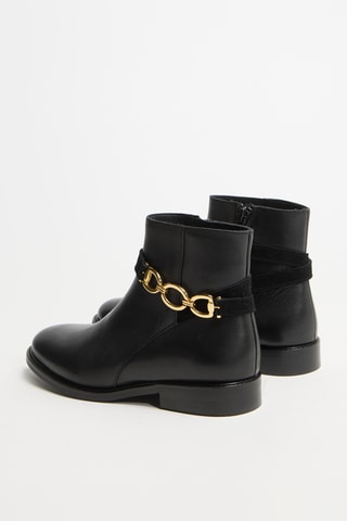 Bottines en cuir Vitoria - Noir