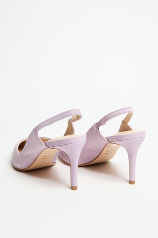 Leren Pumps - Lilapaars