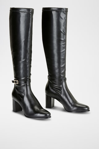 Bottes en cuir Zaffia - Noir