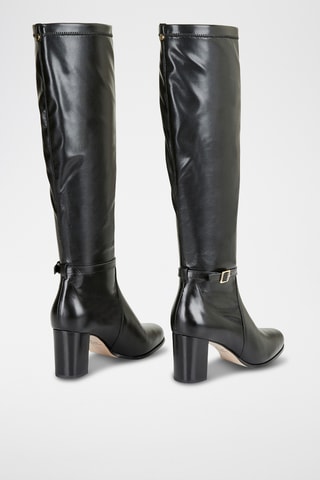 Bottes en cuir Zaffia - Noir