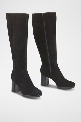 Bottes en cuir Zama - Noir