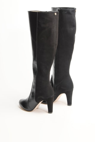Bottes vernies en cuir Zanelle - Noir
