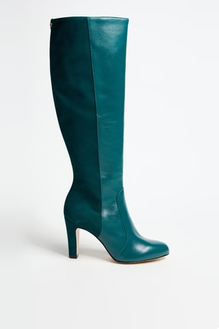 Bottes en cuir verni Zanelle - Vert