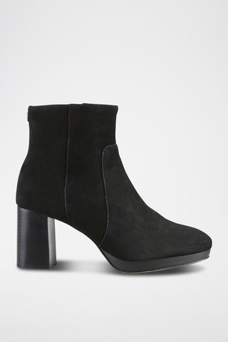 Bottines en cuir Zefina - Noir