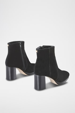 Bottines en cuir Zefina - Noir