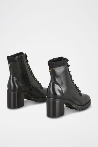 Bottines en cuir Zelmire - Noir
