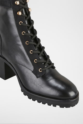 Bottines en cuir Zelmire - Noir