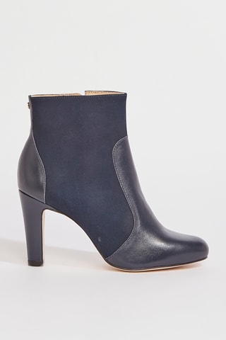 Bottines en cuir Zeloia - Bleu marine