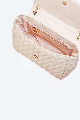 Sac bandoulière en cuir Anabella Beige