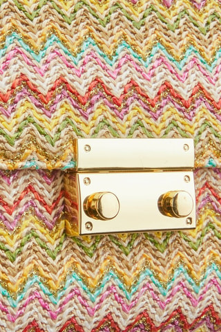 Sac bandoulière Onela - Beige et rose