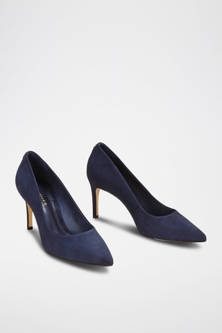 Escarpins en nubuck Azalea Bleu marine