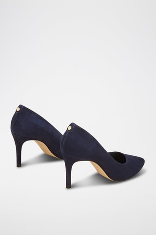 Escarpins en nubuck Azalea Bleu marine