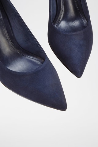 Escarpins en nubuck Azalea Bleu marine
