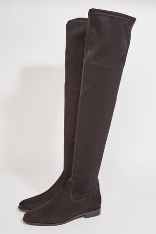 Cuissardes en cuir Kahlua - Noir