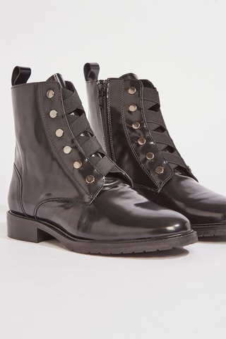 Bottines en cuir Vimie - Noir