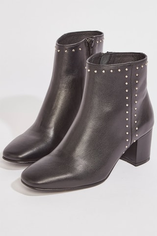 Bottines en cuir Wiley - Noir