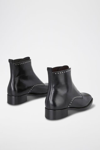 Bottines en cuir Erome - Noir