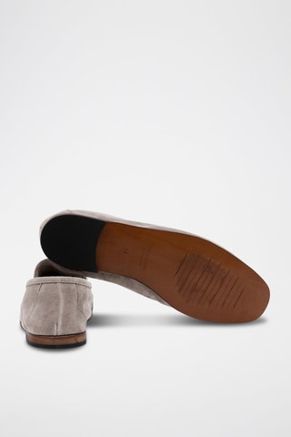 Mocassins en nubuck - Gris