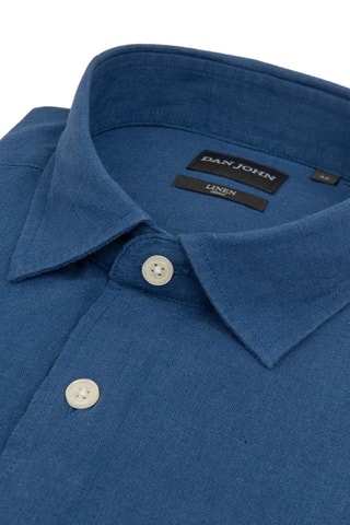Chemise en lin - Bleu