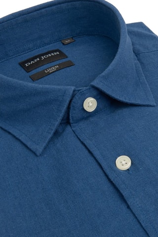 Chemise en lin - Bleu