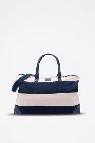Sac à main - Bleu et écru