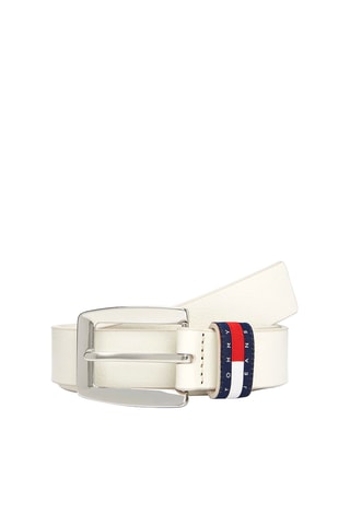 Leren Riem - Tommy Hilfiger - Ecru