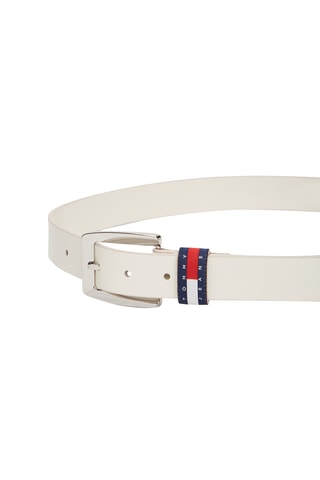 Leren Riem - Tommy Hilfiger - Ecru
