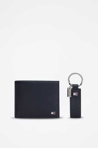 Leren Portefeuille en Pasjeshouder - Tommy Hilfiger - Blauw