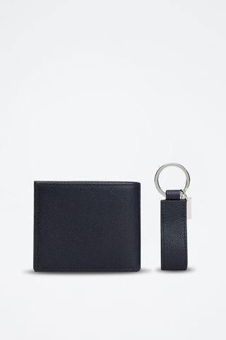 Leren Portefeuille en Pasjeshouder - Tommy Hilfiger - Blauw