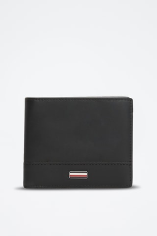 Leren Portefeuille - Tommy Hilfiger - Zwart