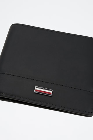 Leren Portefeuille - Tommy Hilfiger - Zwart
