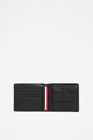 Leren Portefeuille - Tommy Hilfiger - Zwart