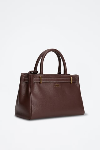 Leren Handtas - Tommy Hilfiger - Bruin