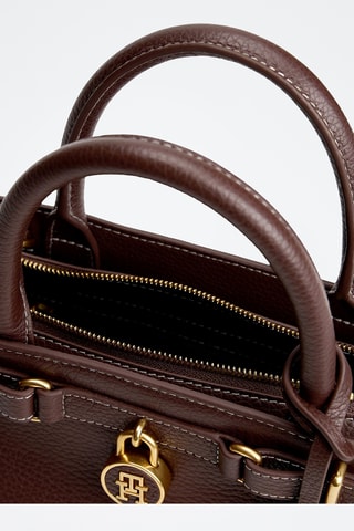 Leren Handtas - Tommy Hilfiger - Bruin