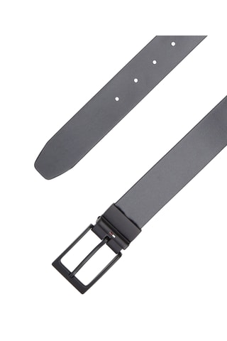Dubbelzijdige Leren Riem - Tommy Hilfiger - Zwart