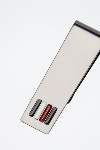 Leren Portefeuille en Biljettenklem - Tommy Hilfiger - Zwart