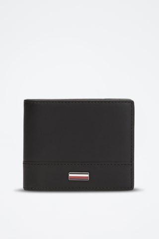 Leren Portefeuille - Tommy Hilfiger - Zwart