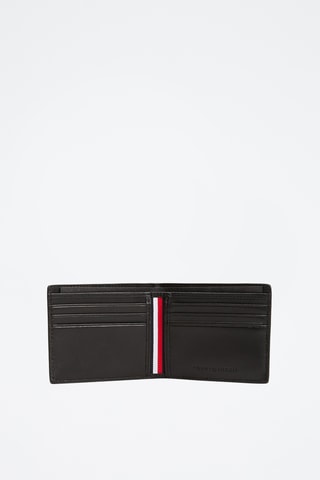 Leren Portefeuille - Tommy Hilfiger - Zwart